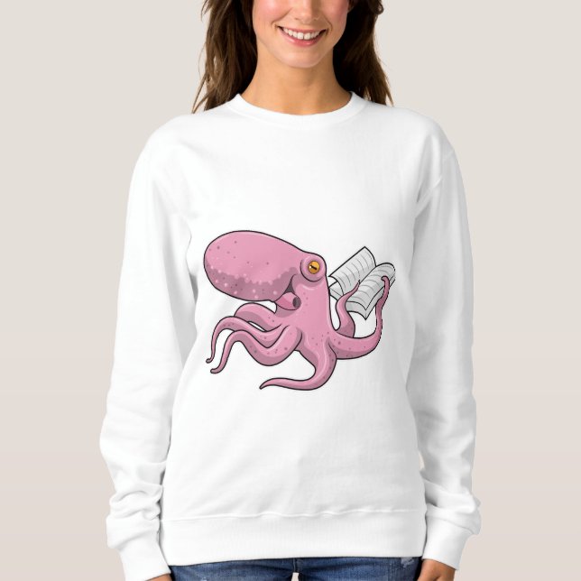 Camiseta Octopus como Nerd do Livro (Frente)