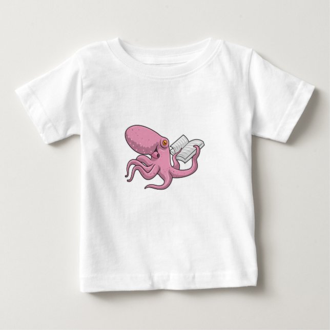 Camiseta Octopus como Nerd do Livro (Frente)