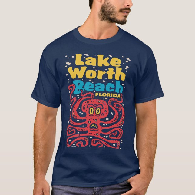 Camiseta Octopus da Lake Worth Beach (Frente)