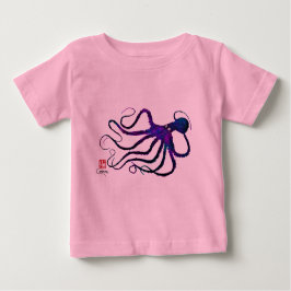 Camiseta Octopus de Amy em roxo - Bebê Tutu macacão