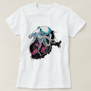 Camiseta Octopus de Aquarela