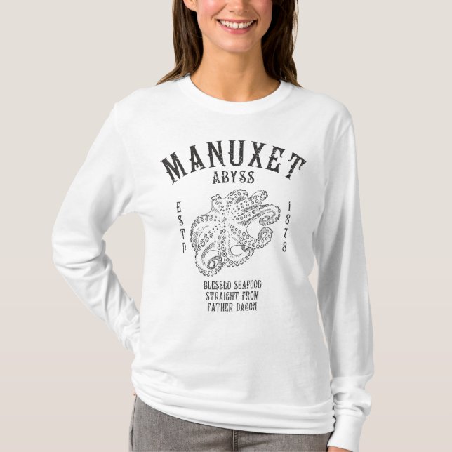 Camiseta Octopus de lula de profundidade de marisco (Frente)
