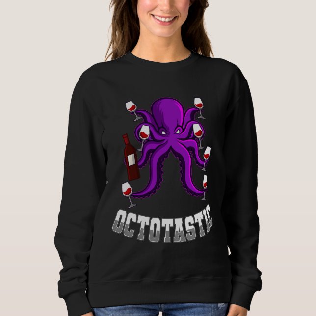 Camiseta Octopus do Bebendo de vinho (Frente)