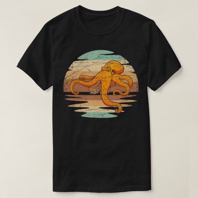 Camiseta Octopus do Kraken da Criatura do Mar (Frente do Design)