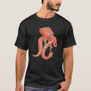 Camiseta Octopus do Monstro do Mar Animal Oceano