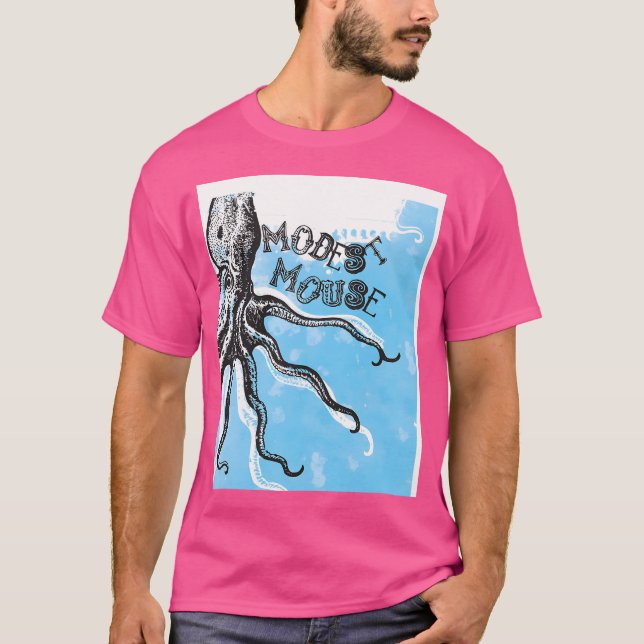 Camiseta Octopus do mouse modesto (Frente)