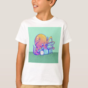 Camiseta Octopus Drumagem animal