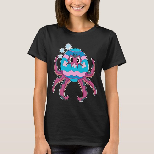 Camiseta Octopus Easter Easter egg (Frente)