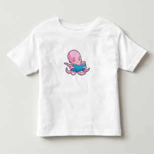 Camiseta Octopus em Leitura de um Livro
