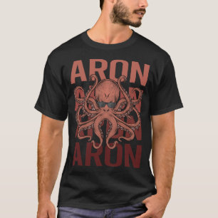 Camiseta Octopus Engraçado - Nome do Aron