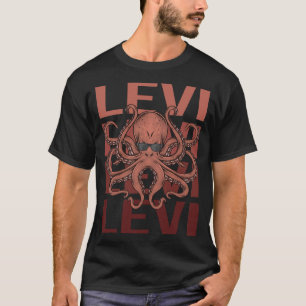 Camiseta Octopus Engraçado - Nome Levi