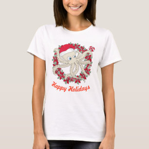 Camiseta Octopus Feliz Feriados