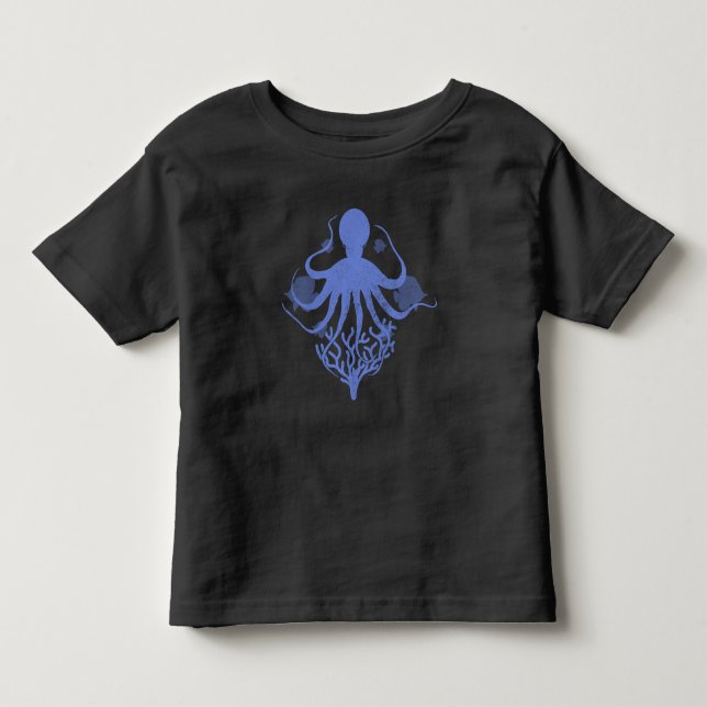 Camiseta Octopus (fundo escuro) (Frente)