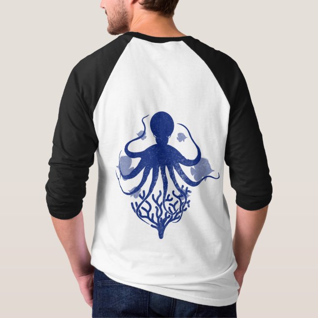 Camiseta Octopus (fundo leve) (Verso)