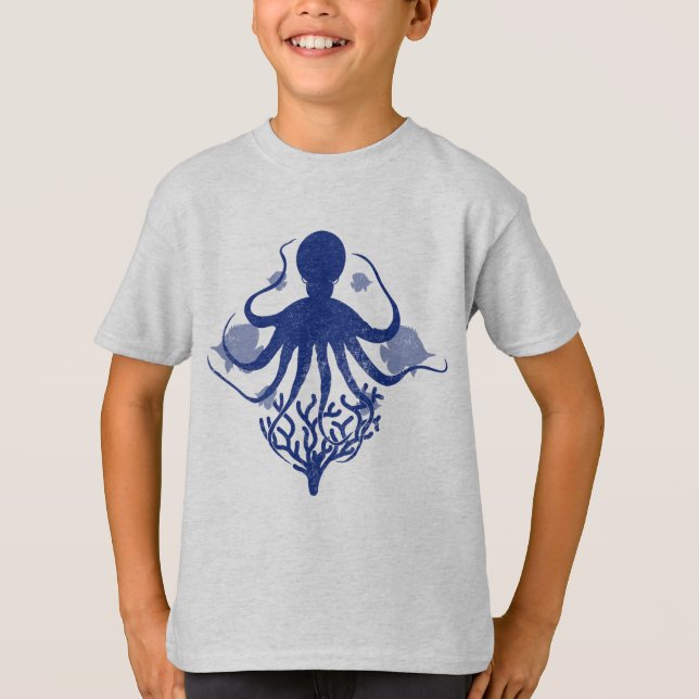 Camiseta Octopus (fundo leve) (Frente)