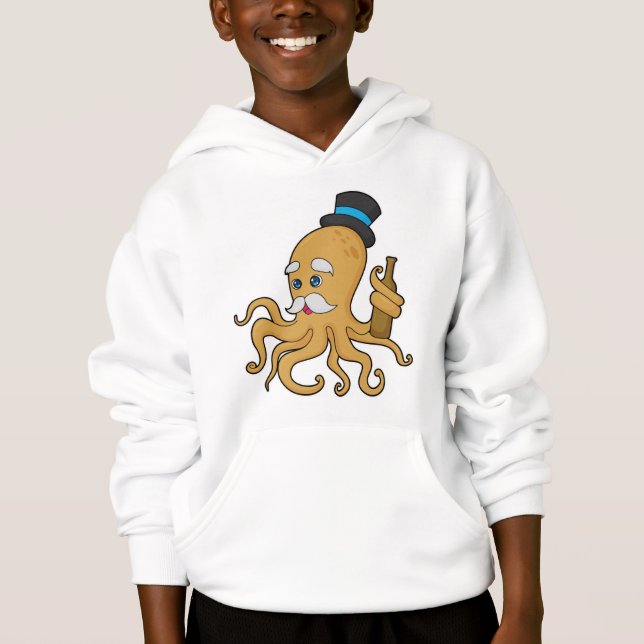 Camiseta Octopus Gentleman Hat (Frente)