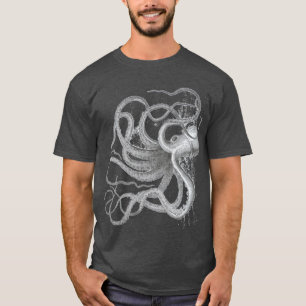 Camiseta Octopus grande náutico de galharnau Vintage krake