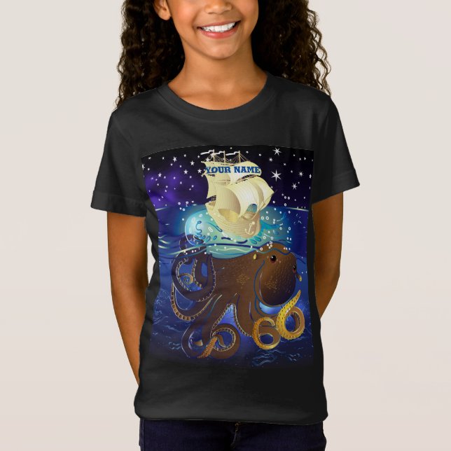 Camiseta Octopus Huge e Caravella (Frente)
