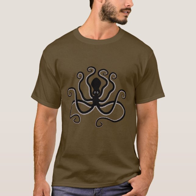 Camiseta Octopus Icônico da Potéria Minoana do Estilo Marin (Frente)