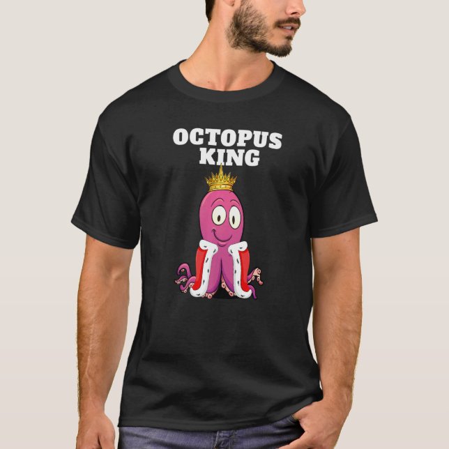 Camiseta Octopus King Boys Octopus Mens Octopus 1 (Frente)