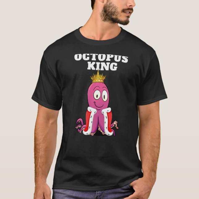 Camiseta Octopus King Boys Octopus Mens Octopus 1 (Frente)