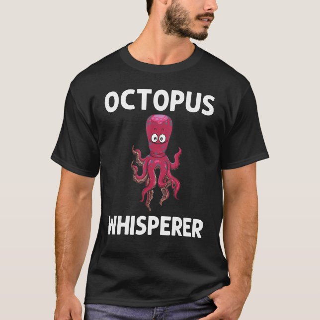 Camiseta Octopus legal Para Homens Biologia Marinha (Frente)