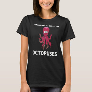 Camiseta Octopus legal Para Homens Biologia Marinha