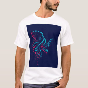 Camiseta Octopus Line Pop Art