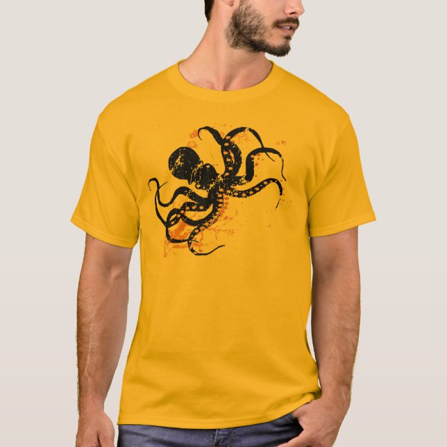 Camiseta Octopus louco (Frente)
