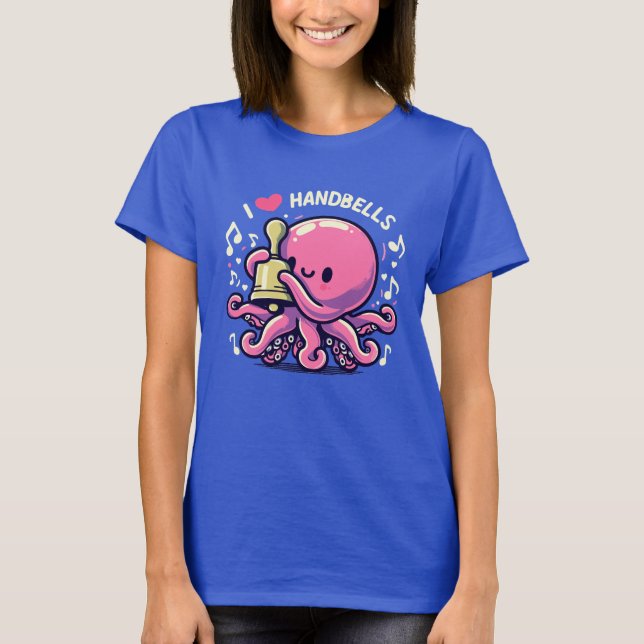 Camiseta Octopus Loves Handbells (Frente)