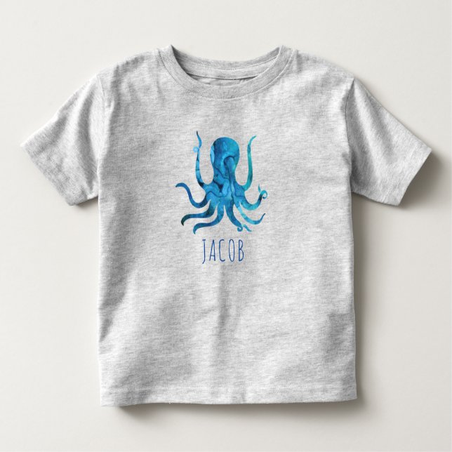Camiseta Octopus Marine Kids Personalizados (Frente)