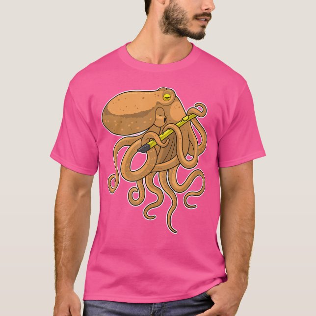 Camiseta Octopus Musical Flute Music (Frente)