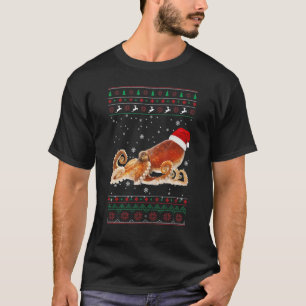 Camiseta Octopus Natal Pj Festa de Costume Pajama Octopus