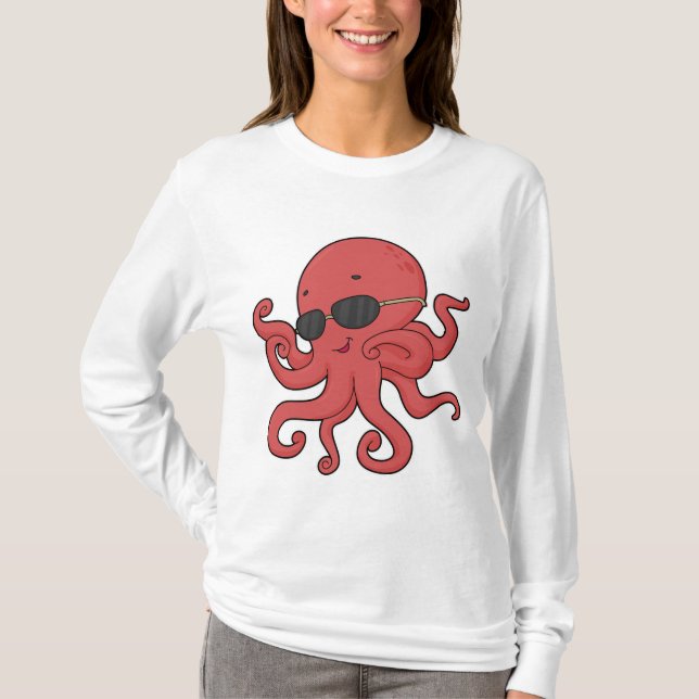 Camiseta Octopus Óculos escuros (Frente)