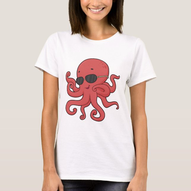 Camiseta Octopus Óculos escuros (Frente)