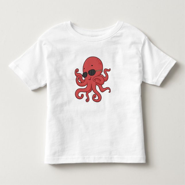 Camiseta Octopus Óculos escuros (Frente)