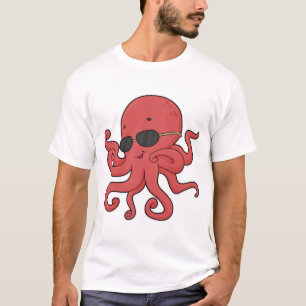Camiseta Octopus Óculos escuros
