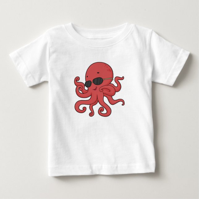 Camiseta Octopus Óculos escuros (Frente)