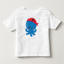 Camiseta Octopus Pirata, Octopus Bonito, Pequeno Octopus