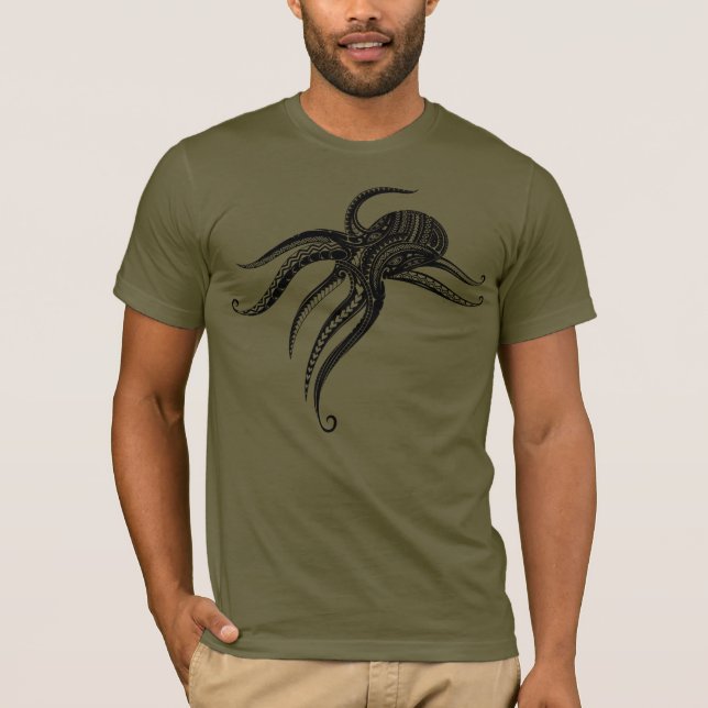 Camiseta OCTOPUS POLYNESIAN TRIBAL Blade (Frente)