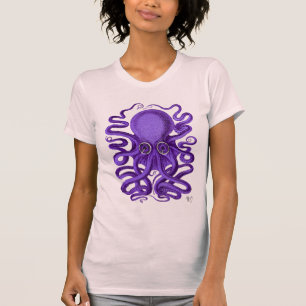 Camiseta Octopus púrpura
