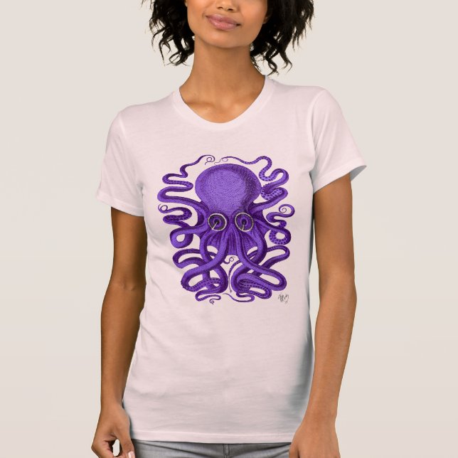Camiseta Octopus púrpura (Frente)