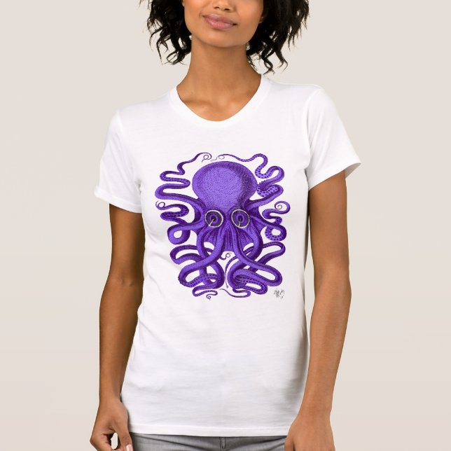 Camiseta Octopus púrpura (Frente)
