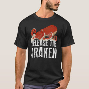 Camiseta Octopus Release Kraken Marine Animal Retro Sea Coo