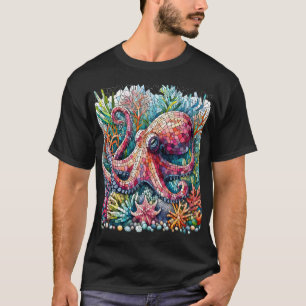 Camiseta Octopus ritmado emperrando em tambores