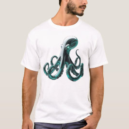 Camiseta Octopus Robótico - Design da Criatura Tecnológica 