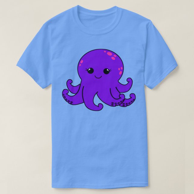 Camiseta Octopus Roxo (Frente do Design)