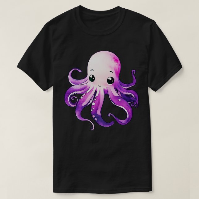 Camiseta Octopus Roxo (Frente do Design)