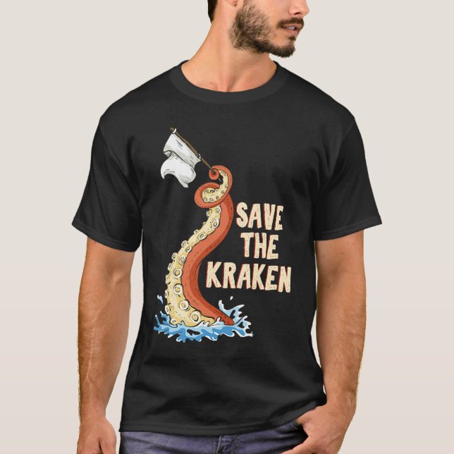 Camiseta Octopus  Save The Kraken (Frente)