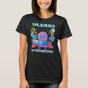 Camiseta Octopus Sea Animal Summer Reading Oceanos De Possi